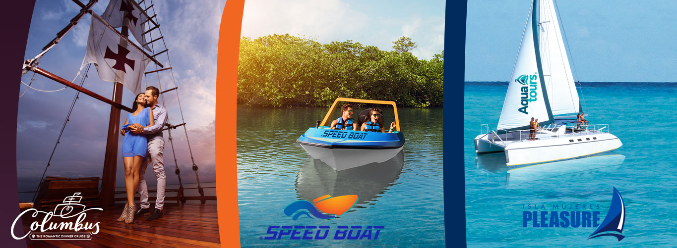 image of tours in aquatours columbus,speed boat ,isla mujeres pleasure