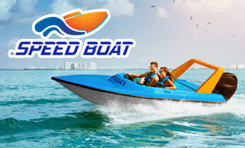 Tour speed boart in aquatours cancun